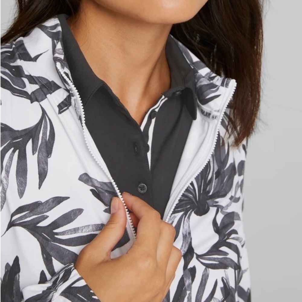 PUMA (XXL) Enjoy Golf Women's CLOUDSPUN Palm Golf 1/4 Zip